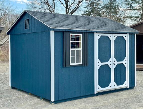 10 x 12 Peak Style Shed Side Entry 