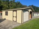 20x24' Two-Car Peak Roof Garage With Wood Floor