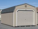 12x24 Gambrel Barn Style Single-Car Garage with Clay LP Smart Side